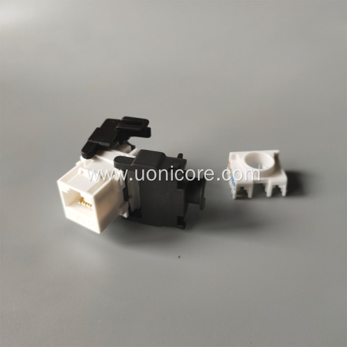 cat6 180 degree unshielded keystone jack dual type